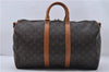 Auth Louis Vuitton Monogram Keepall Bandouliere 45 Boston Bag M41418 LV 7641D