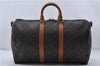 Auth Louis Vuitton Monogram Keepall Bandouliere 45 Boston Bag M41418 LV 7641D