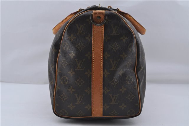 Auth Louis Vuitton Monogram Keepall Bandouliere 45 Boston Bag M41418 LV 7641D