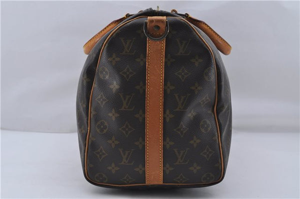 Auth Louis Vuitton Monogram Keepall Bandouliere 45 Boston Bag M41418 LV 7641D