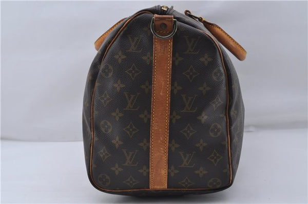 Auth Louis Vuitton Monogram Keepall Bandouliere 45 Boston Bag M41418 LV 7641D
