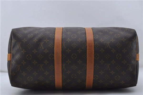 Auth Louis Vuitton Monogram Keepall Bandouliere 45 Boston Bag M41418 LV 7641D