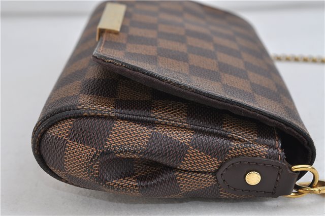 Auth LOUIS VUITTON Damier Favorite PM Hand Shoulder Bag 2way N41276 LV 7642C