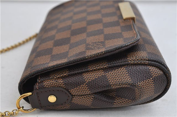 Auth LOUIS VUITTON Damier Favorite PM Hand Shoulder Bag 2way N41276 LV 7642C