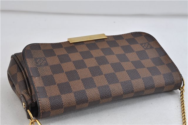 Auth LOUIS VUITTON Damier Favorite PM Hand Shoulder Bag 2way N41276 LV 7642C