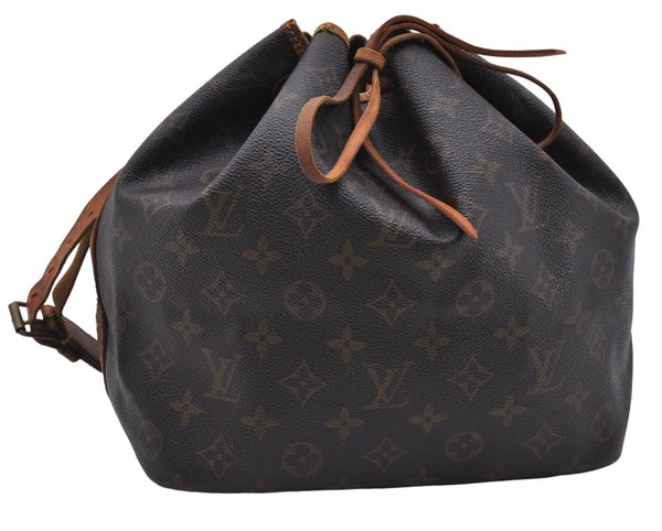 Authentic Louis Vuitton Monogram Petit Noe Shoulder Bag M42226 LV 7642D