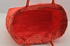 Authentic PRADA Vintage Nylon Tessuto Enamel 2Way Shoulder Tote Bag Orange 7646I