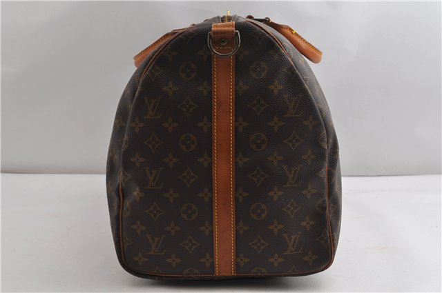 Authentic Louis Vuitton Monogram Keepall Bandouliere 55 M41414 Boston Bag 7649F