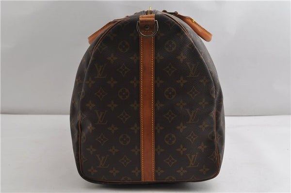 Authentic Louis Vuitton Monogram Keepall Bandouliere 55 M41414 Boston Bag 7649F