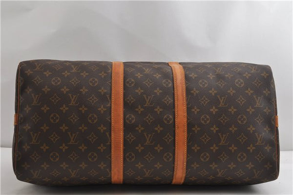 Authentic Louis Vuitton Monogram Keepall Bandouliere 55 M41414 Boston Bag 7649F