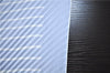 Authentic HERMES Pleats Scarf Silk Stripe Pattern Light Blue Box 7650C