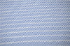 Authentic HERMES Pleats Scarf Silk Stripe Pattern Light Blue Box 7650C