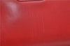 Authentic Ferragamo Vara Leather Shoulder Cross Body Bag Purse Red 7650D