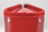 Authentic Ferragamo Vara Leather Shoulder Cross Body Bag Purse Red 7650D