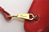 Authentic Ferragamo Vara Leather Shoulder Cross Body Bag Purse Red 7650D