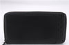 Authentic GUCCI Micro Guccissima Long Wallet GG Purse Leather 307993 Black 7650E