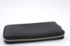 Authentic GUCCI Micro Guccissima Long Wallet GG Purse Leather 307993 Black 7650E