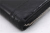 Authentic GUCCI Micro Guccissima Long Wallet GG Purse Leather 307993 Black 7650E