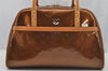 Authentic Louis Vuitton Vernis Tompkins Square Hand Bag Brown M91103 LV 7650I