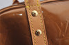 Authentic Louis Vuitton Vernis Tompkins Square Hand Bag Brown M91103 LV 7650I