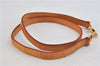 Authentic LOUIS VUITTON Leather Shoulder Strap Beige 38.6" LV 7651C