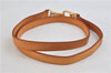 Authentic LOUIS VUITTON Leather Shoulder Strap Beige 38.6" LV 7651C