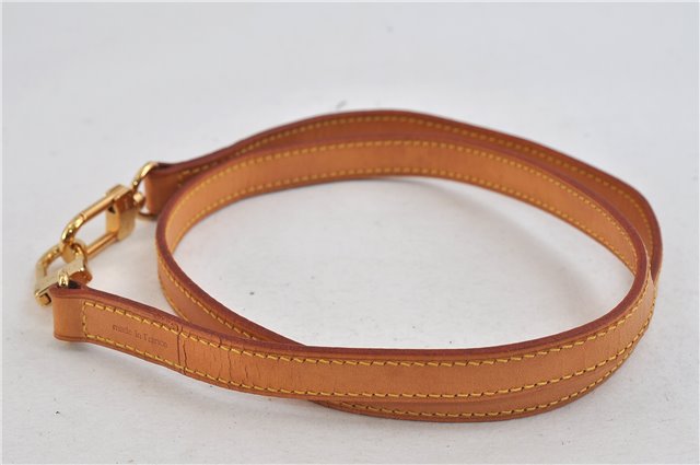 Authentic LOUIS VUITTON Leather Shoulder Strap Beige 38.6