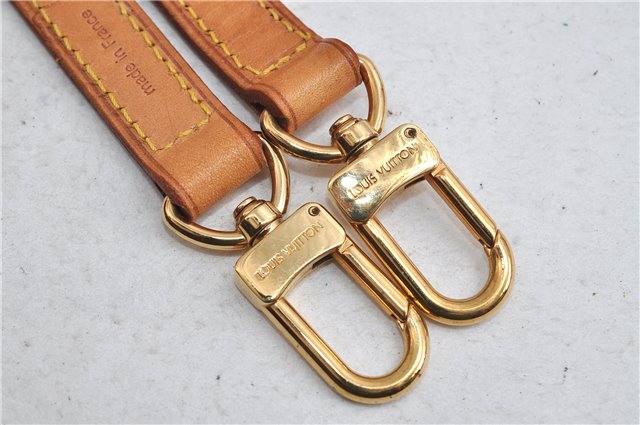 Authentic LOUIS VUITTON Leather Shoulder Strap Beige 38.6
