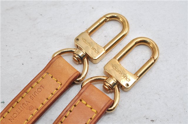 Authentic LOUIS VUITTON Leather Shoulder Strap Beige 38.6