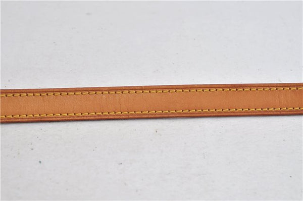 Authentic LOUIS VUITTON Leather Shoulder Strap Beige 38.6" LV 7651C