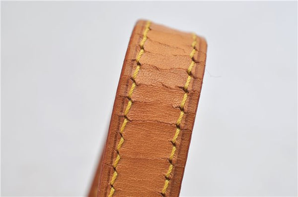 Authentic LOUIS VUITTON Leather Shoulder Strap Beige 38.6" LV 7651C