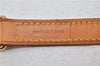Authentic LOUIS VUITTON Leather Shoulder Strap Beige 38.6" LV 7651C