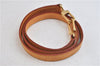 Authentic LOUIS VUITTON Leather Shoulder Strap Beige 38.6" LV 7651C