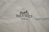 Authentic HERMES Losange MM Scarf Hermes Logo Silk Black Khaki Green 7652C