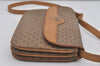 Authentic GUCCI Micro GG PVC Leather Shoulder Cross Body Bag Purse Brown 7652I