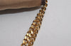 Authentic Christian Dior Chain Shoulder Hand Bag Purse Nylon Leather Beige 7654I