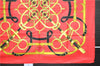 Authentic HERMES Carre 90 Scarf "Eperon d'or" Silk Red 7656C