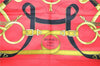 Authentic HERMES Carre 90 Scarf "Eperon d'or" Silk Red 7656C