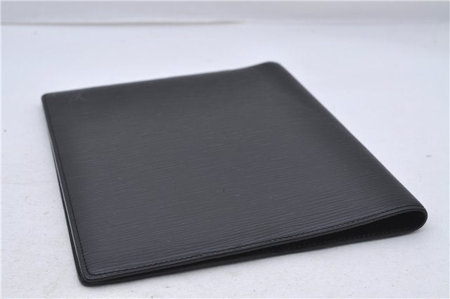 Authentic Louis Vuitton Epi Agenda Bureau Note Cover Black LV 7656D