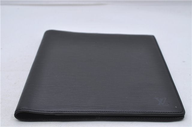 Authentic Louis Vuitton Epi Agenda Bureau Note Cover Black LV 7656D