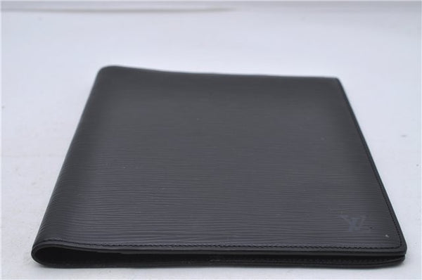 Authentic Louis Vuitton Epi Agenda Bureau Note Cover Black LV 7656D