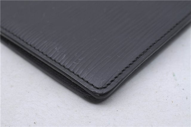 Authentic Louis Vuitton Epi Agenda Bureau Note Cover Black LV 7656D