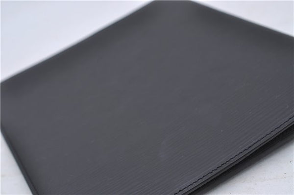 Authentic Louis Vuitton Epi Agenda Bureau Note Cover Black LV 7656D