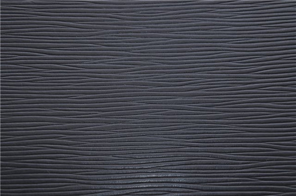 Authentic Louis Vuitton Epi Agenda Bureau Note Cover Black LV 7656D