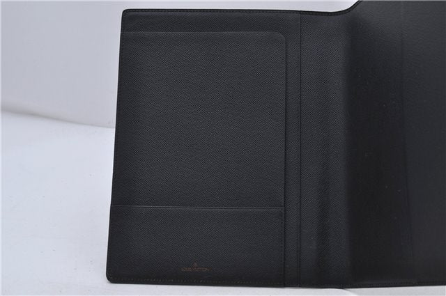 Authentic Louis Vuitton Epi Agenda Bureau Note Cover Black LV 7656D