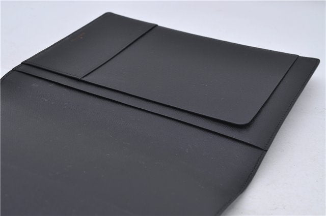 Authentic Louis Vuitton Epi Agenda Bureau Note Cover Black LV 7656D