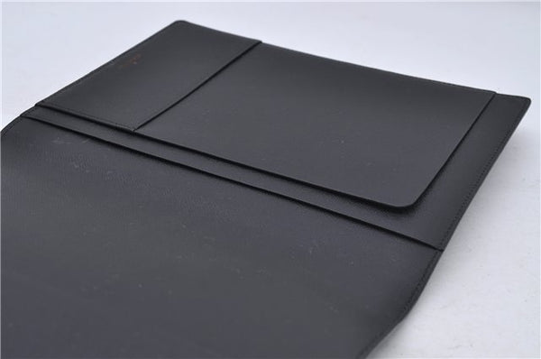 Authentic Louis Vuitton Epi Agenda Bureau Note Cover Black LV 7656D