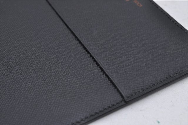 Authentic Louis Vuitton Epi Agenda Bureau Note Cover Black LV 7656D