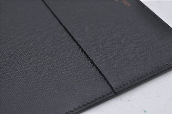 Authentic Louis Vuitton Epi Agenda Bureau Note Cover Black LV 7656D