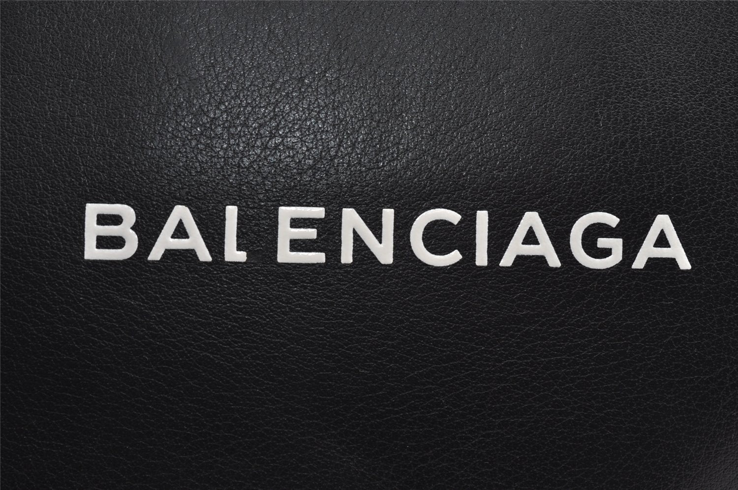 Authentic BALENCIAGA Everyday Clutch Bag Pouch Purse Leather 492465 Black 7658I